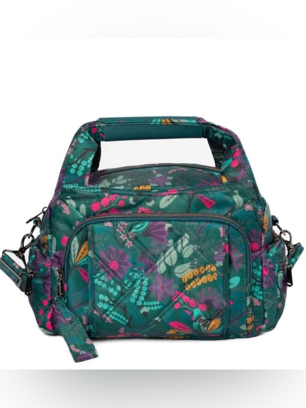 Lug Rumble Satchel Bag Evermore Flora Green